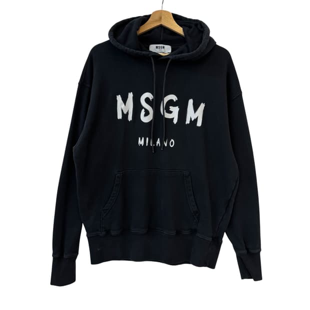 MSGM 로고 후드티