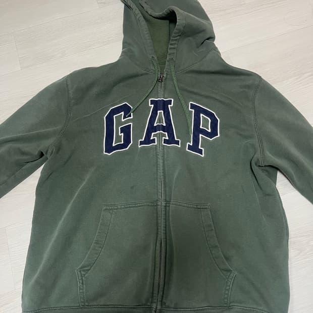 갭 후드집업 카키