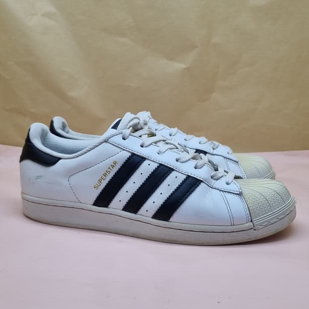 아디다스 슈퍼스타 흰검 운동화 275