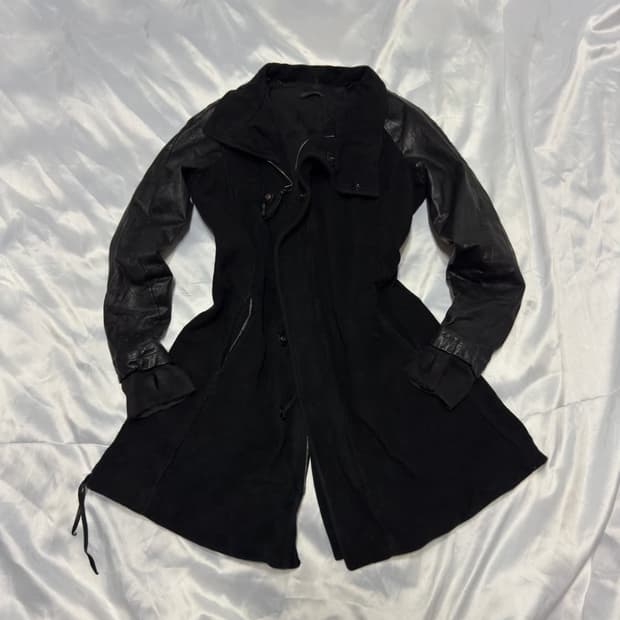 Kmrii 00s archive kei leather coat