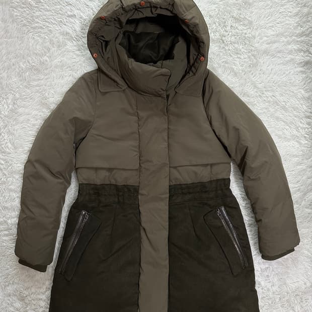 시슬리 여성 카키 패딩 42사이즈 (55)