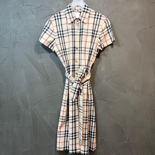 [4] BURBERRY 버버리 체크 원피스 
