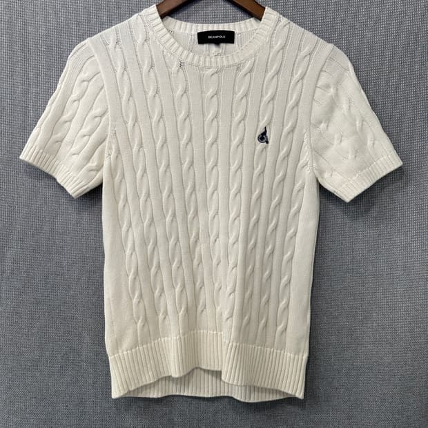 빈폴 BEANPOLE 케이블 반팔 니트