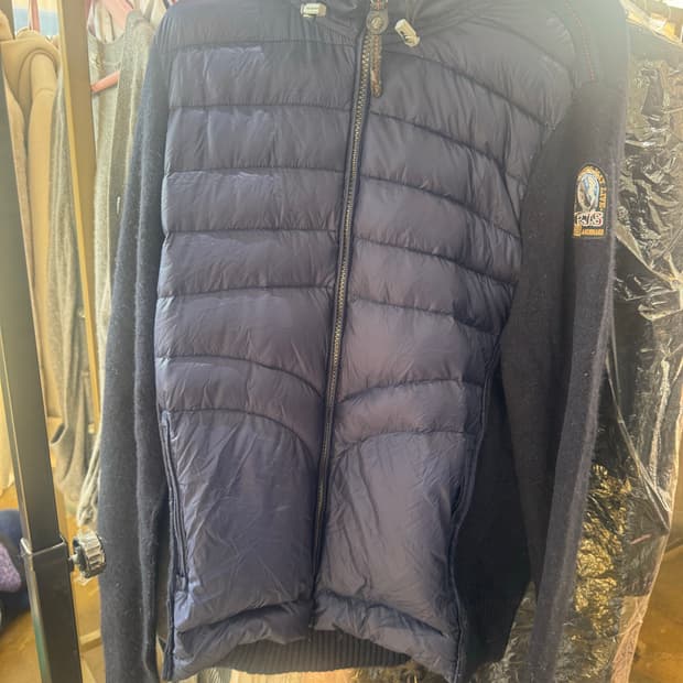 파라점퍼스 여성 니트 패딩 XL 네이비