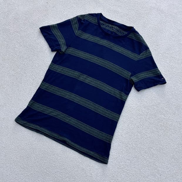 M 시리즈 스트라이프 반팔 티셔츠 0406E