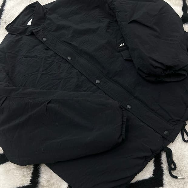 [M]라퍼지 포 우먼 오버핏 숏 패딩자켓/블랙