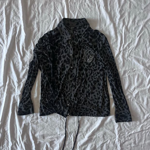 Rock mood leopard shirt 