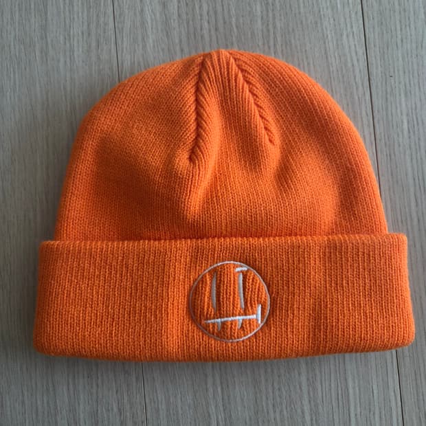 잇터 iter 페이스 로고 비니 오렌지