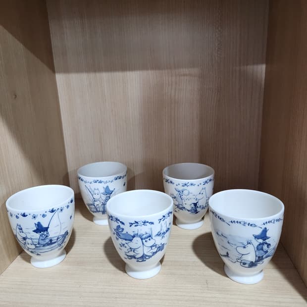 야마카 무민 케릭터 도자기 컵 5개세트