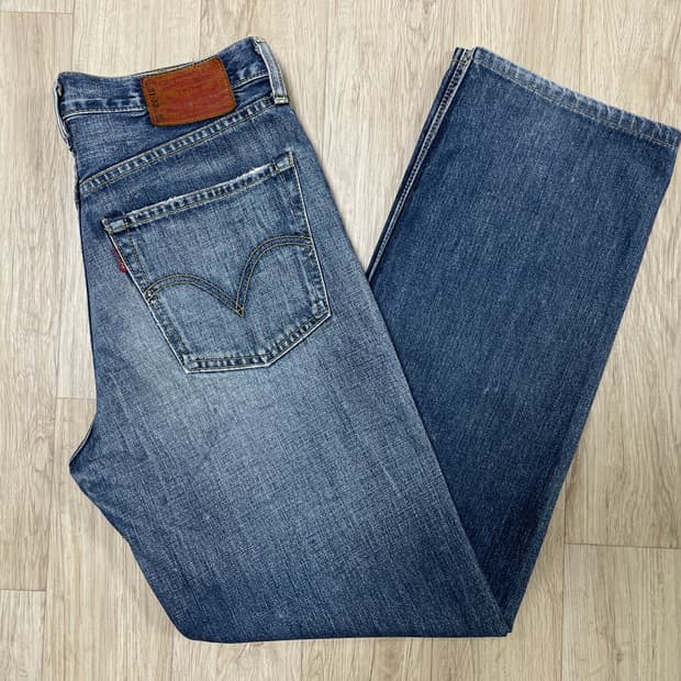 30) 00's 리바이스 502 빈티지워싱 데님팬츠(일본제)RRL&LVC