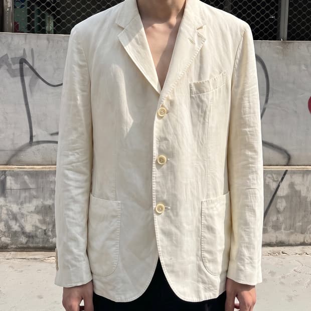 48/ 로로피아나 마 블랜딩 3B 블레이저 자켓