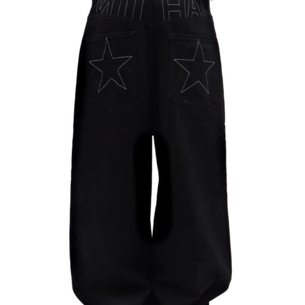 Niihai 배기 데님 진