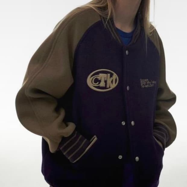 테켓 바시티 자켓 m