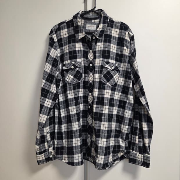 Weather proof 아메리칸 플란넬 체크 셔츠 XL(105)