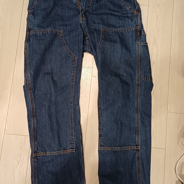 칼하트 더블니 인디고 데님 워크팬츠 31사이즈