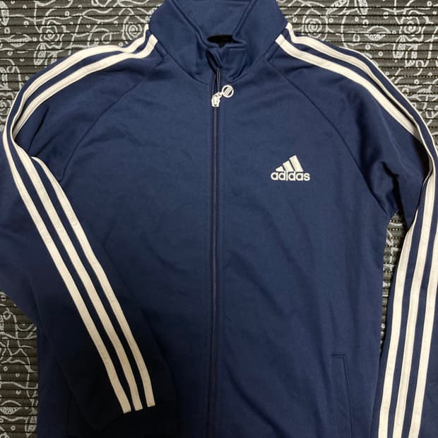 아디다스 여성 네이비 져지