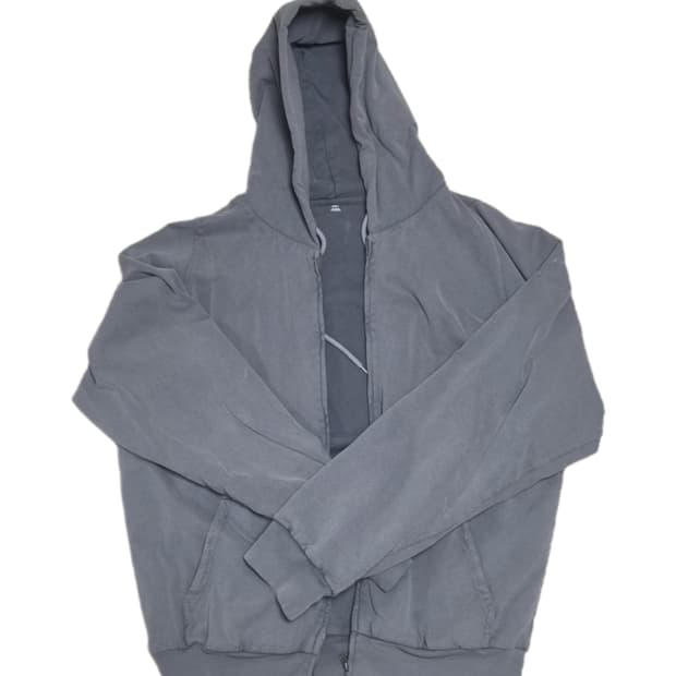 L) 이지 포에틱 그레이 후드집업