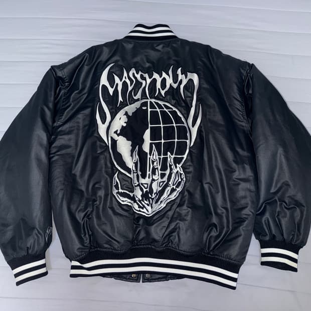 매스노운 바시티 자켓 점퍼 VIRTUAL WORLD 6OZ VARSITY