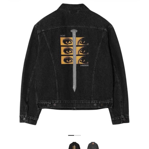리바이스 x 언더커버 데님 트러커 자켓 S사이즈 새상품 팝니다