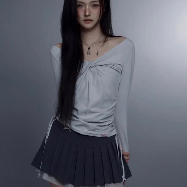 뉴얼린 루나 트위스트 셔링탑 페일 그레이