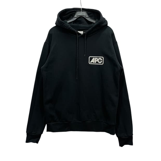 A.P.C Minimal Logo Black Hoodie