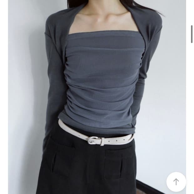 시스루 볼레로 레이어드 롱슬리브