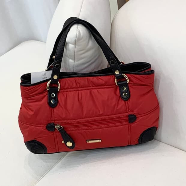 버버리 나일론 레드 토트백 (정품)