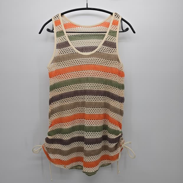 Vintage y2k ELLE Multicolor Mesh Tanktop
