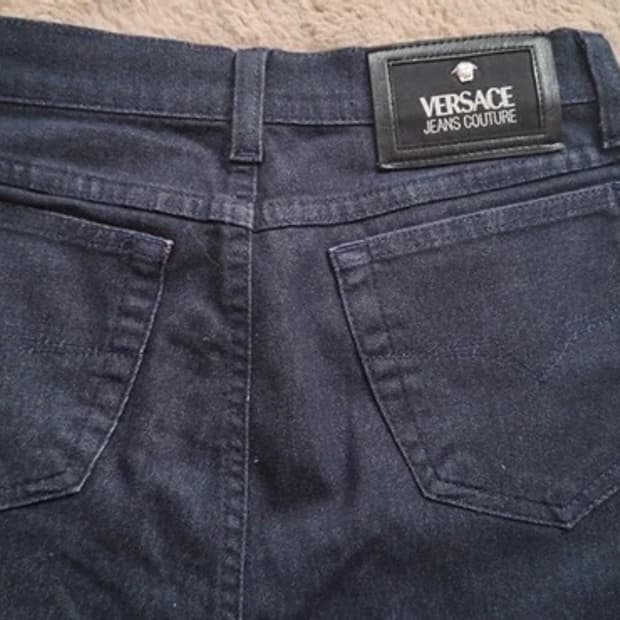 베르사체 Versace 빈티지 네이비 데님 청바지 ysl dior