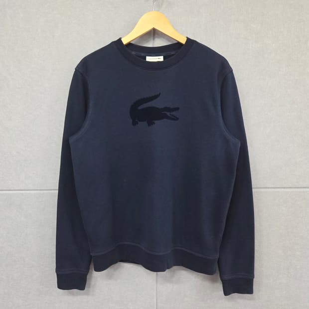 LACOSTE 라코스테 네이비 빅로고 맨투맨