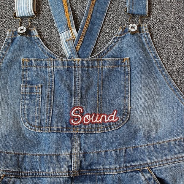 Rough 빈티지 데님 멜빵 오버롤