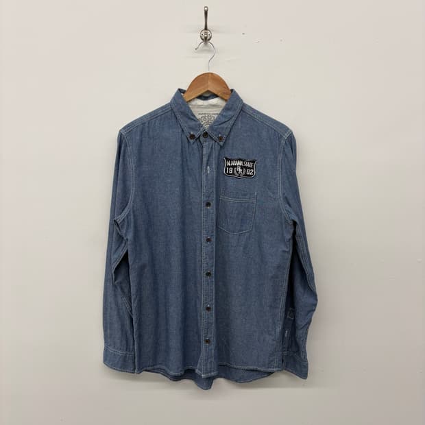 RUSSELL 데님 셔츠 남방 블루 XL