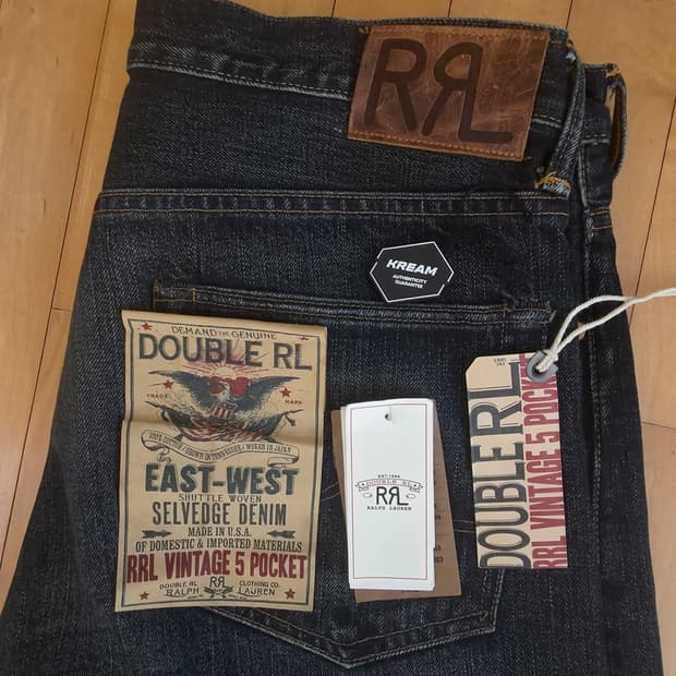 Rrl 빈티지 파이브 포켓 기빈스 33x32