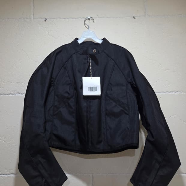 강혁 크롭 바이커 자켓 XXL 새상품