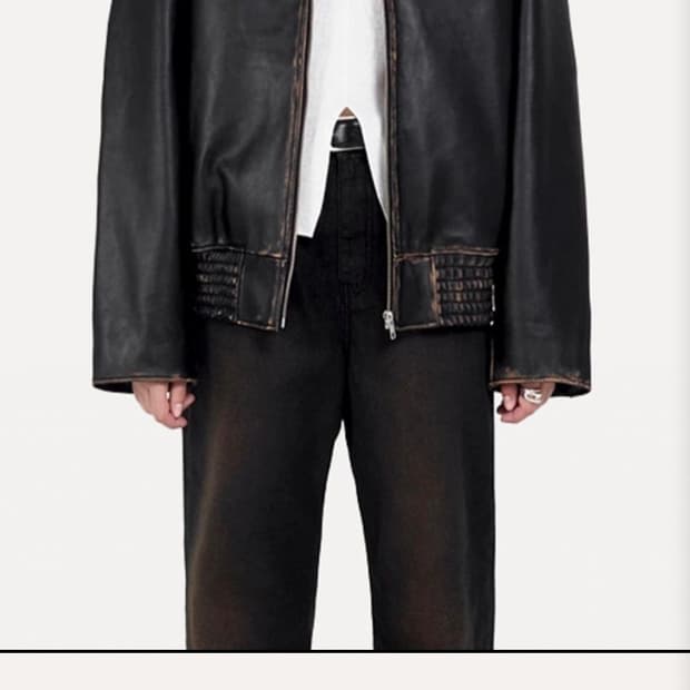 라벨아카이브 카우하이드 레더 자켓 3사이즈