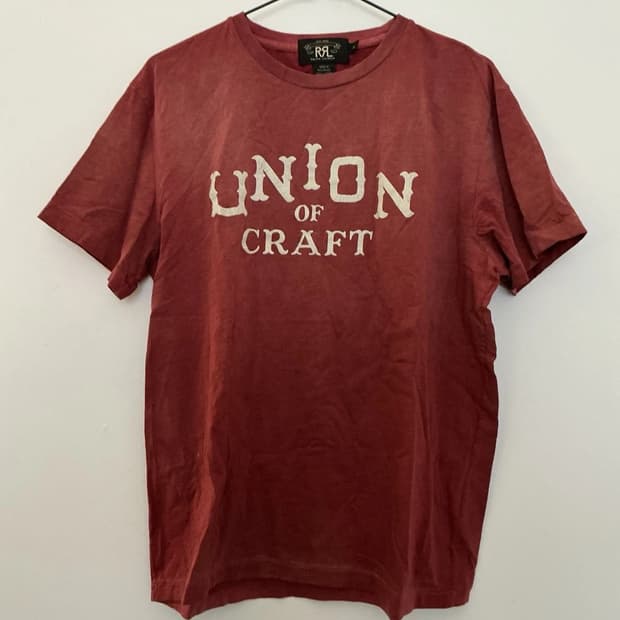 RRL 더블알엘 Union of Craft 빈티지 페이딩 그래픽 티셔츠