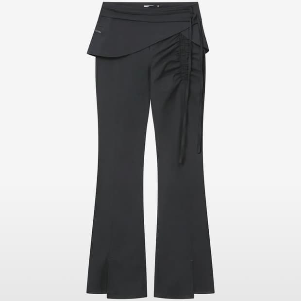 미세키서울 사이드셔링스트링 미니스커트팬츠 세트 차콜 1사이즈