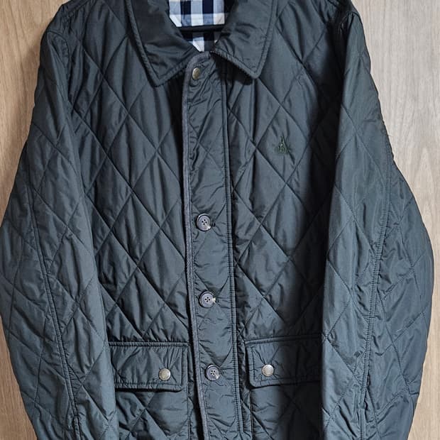 빈폴 퀼팅 자켓 L 올리브