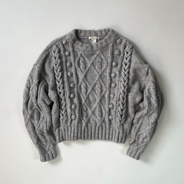 H&M 케이블 니트 스웨터