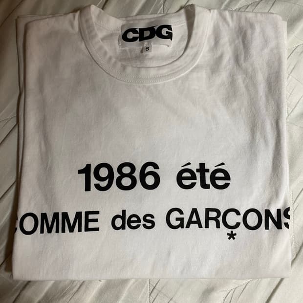 CDG 티셔츠 화이트 S