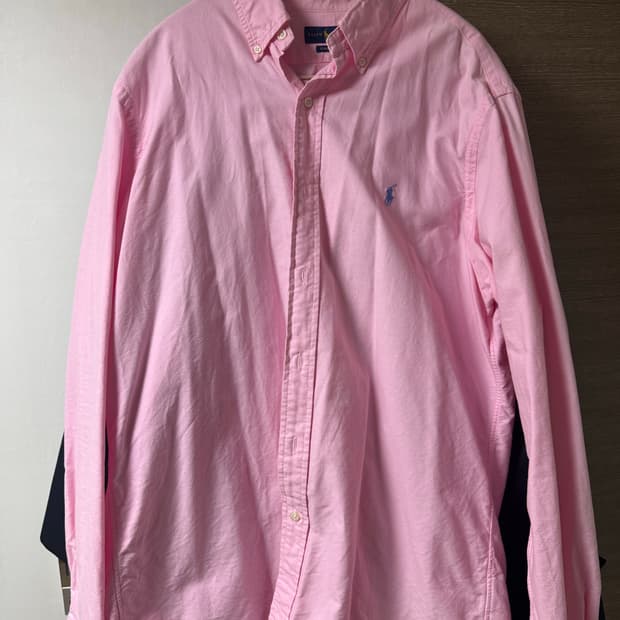 폴로옥스포드셔츠 클래식핏 핑크 L