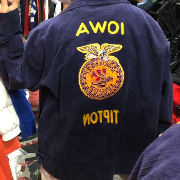 90년대 FFA 퍼플 코듀로이 자켓