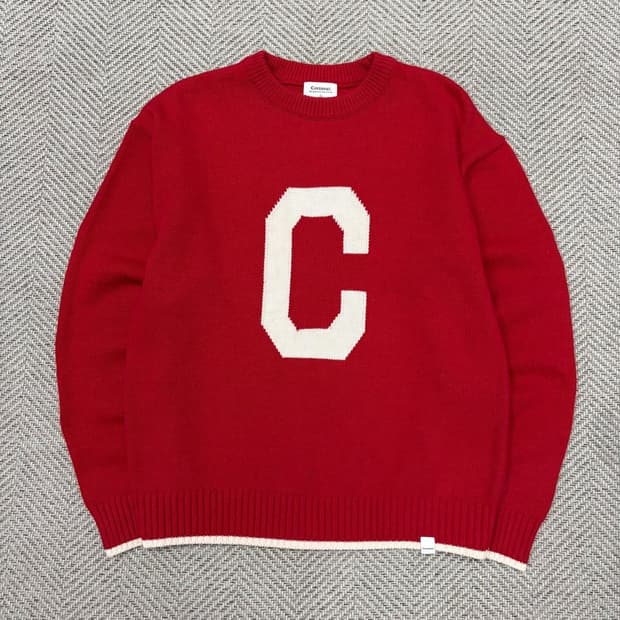 커버낫 c로고 니트 v3840