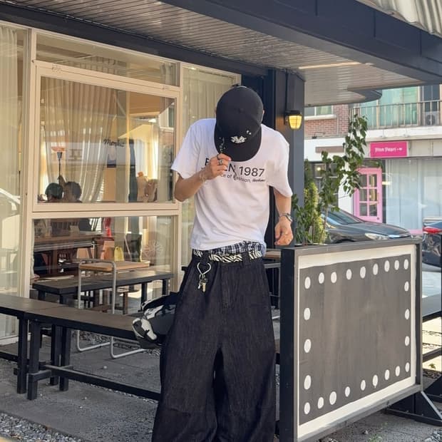 인디고 배기 진