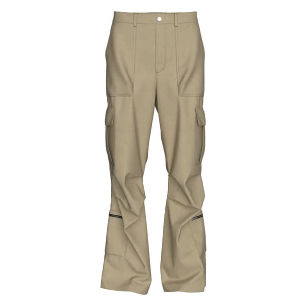 [1] 신더 멀티 와이드 카고 팬츠 베이지