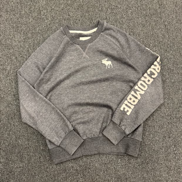 S)아베크롬비 빈티지 사이드 패치 포인트 스웻 셔츠