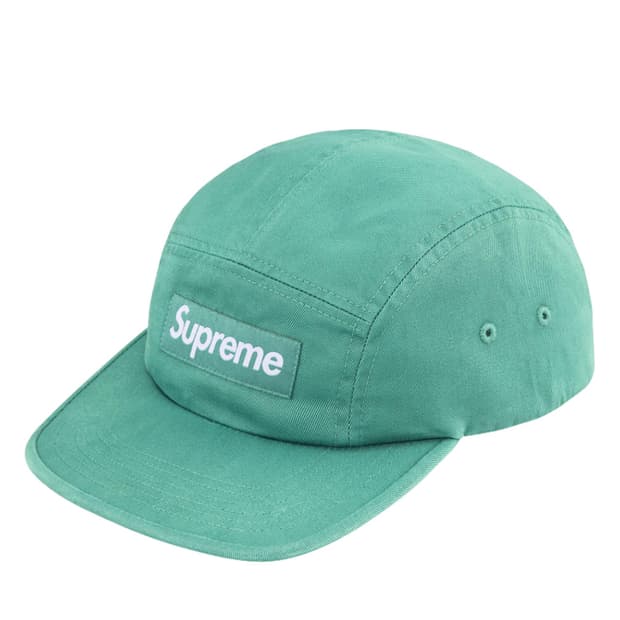 슈프림 워시드 치노 트윌 캠프캡 세이지 - 25SS 슈프림 캠프캡