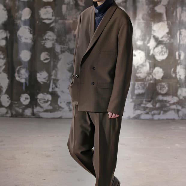 르메르 18FW 버진울 자카드 그레이 셋업