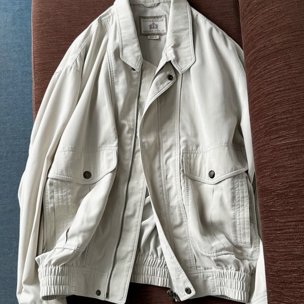 High count poly volume blouson