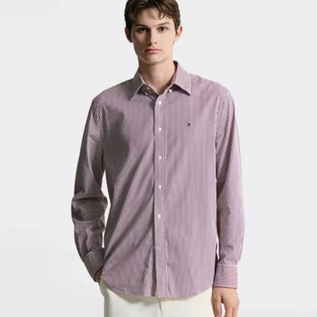 [100] 타미힐피거 레드 스트라이프 셔츠